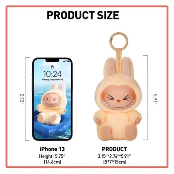 Labubu Have A Seat Vinyl Plush Pendant - Sisi - Picture 7 of 16